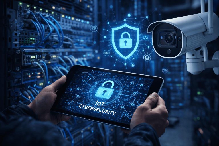 CCTV cybersecurity in Kenya showing secure IP cameras, network protection and NVR security