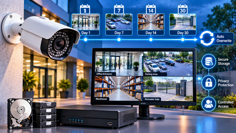 CCTV footage retention in Kenya with secure NVR storage and automatic overwrite